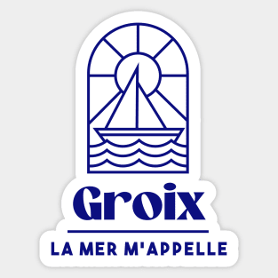 Ile de Groix the sea is calling me - Brittany Morbihan 56 Sea Holidays Beach Sticker